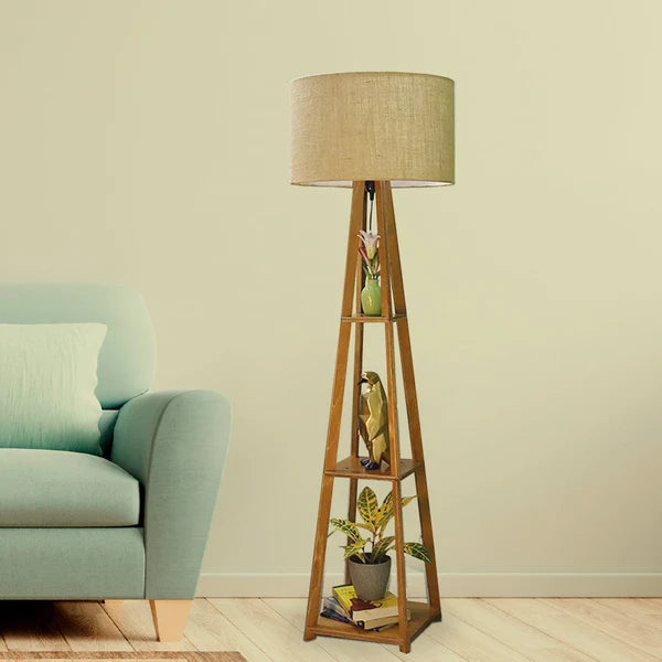 Decorative Wooden Floor Lamp for Home Decoration Living Room Corner