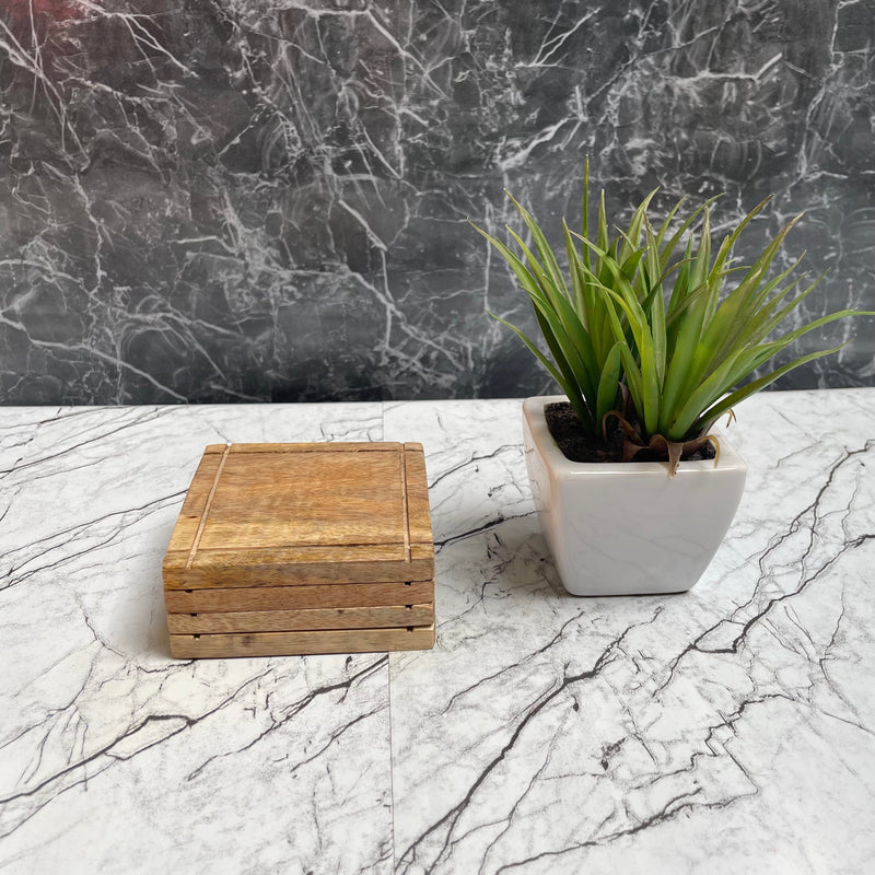 Mango wood Coaters set of 4||Premium quality ||Excellent finishing.