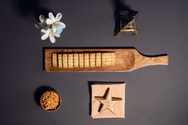HANDYFINER ACACIA Wood Platter/Multipurpose Tray