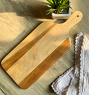 LOBBEY-TEAK WOOD CHOPPING BOARD CUM SERVING PLATER II WOODEN CUTTING BOARD II WOODEN SERVING PLATTR