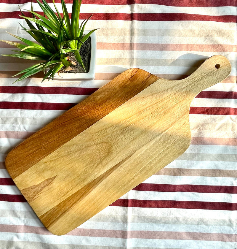 LOBBEY-TEAK WOOD CHOPPING BOARD CUM SERVING PLATER II WOODEN CUTTING BOARD II WOODEN SERVING PLATTR