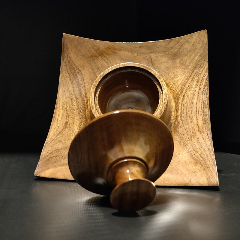 Handcrafted Royal Look Serving Platter || Tray || Snack || Spring Roll || Plate || Acacia Wood || Food Safe