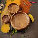 Wooden Bowl || Set of 3 || Food Safe || Acacia Wood || Hot/Cold Meal