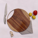 CHOPPING BOARD CUM SERVING PLATTER II ACACIA WOOD