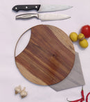 CHOPPING BOARD CUM SERVING PLATTER II ACACIA WOOD