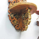 HANDYFINER Carved and Panited Wall Hanging Shelve