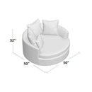 Premium Barrel Shape Sofa Couch for Home & Office Chaise Lounge