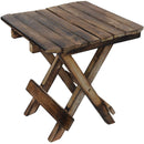 LOBBEY Antique Wooden Multi-purpose Square Folding Table/Stool (Size- 12×12 inches)