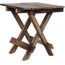 LOBBEY Antique Wooden Multi-purpose Square Folding Table/Stool (Size- 12×12 inches)