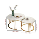 Lobbey Tethered Metallic Table (Set of 2)