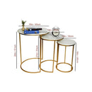 Trio Golden Coffee Tables