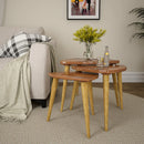 Premium-Quality Sheesham Wood Nesting Table - Set of 3