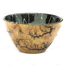 LOBBEY-LASER ART WOODEN EPOXY RESIN BLACK WHITE BOWL II WOODEN EPOXY BOWLS II WOODEN BOWLS