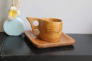 Handmade TEAK WOOD CUP and PLATE COMBO||Premium Quality||