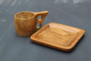 Handmade TEAK WOOD CUP and PLATE COMBO||Premium Quality||