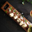 HANDYFINER Classy Look Slim Platter and Chopping Board || Food Safe || Acacia Wood ||