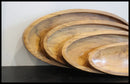 Wooden Oval Serving Tray Set of 4 II Wooden Serving Tray