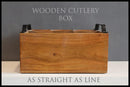 Wooden Cutlery Box with Iron Handle||Premium Quality|| CT-02