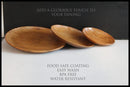 HANDYFINER Handmade Wooden Round Plate set||Food safe and water resistant