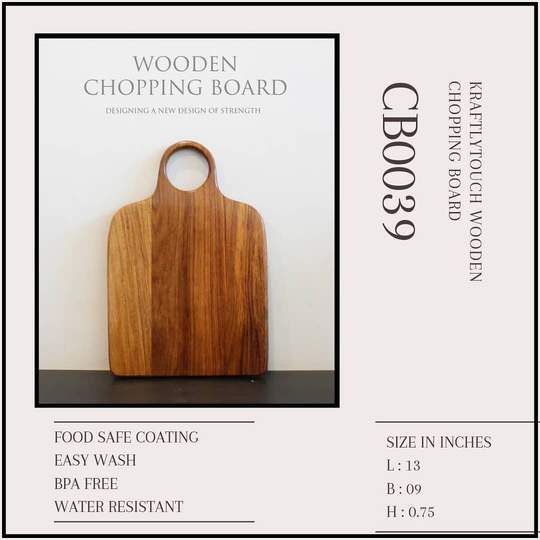 HANDYFINER SHEESHAM WOOD CHOPPING BOARD II CUTTING BOARD