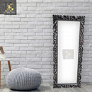 Woodenibis Wooden Hand Carved Decorative Wall Mirror Frame for Bedroom || Home Decor || Living Room || Vertical or Horizontal Hanging