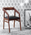 HANDYFINER Solid Wood Armchair In Provincial Teak Finish