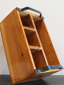 Wooden Cutlery Box with Iron Handle||Premium Quality|| CT-02