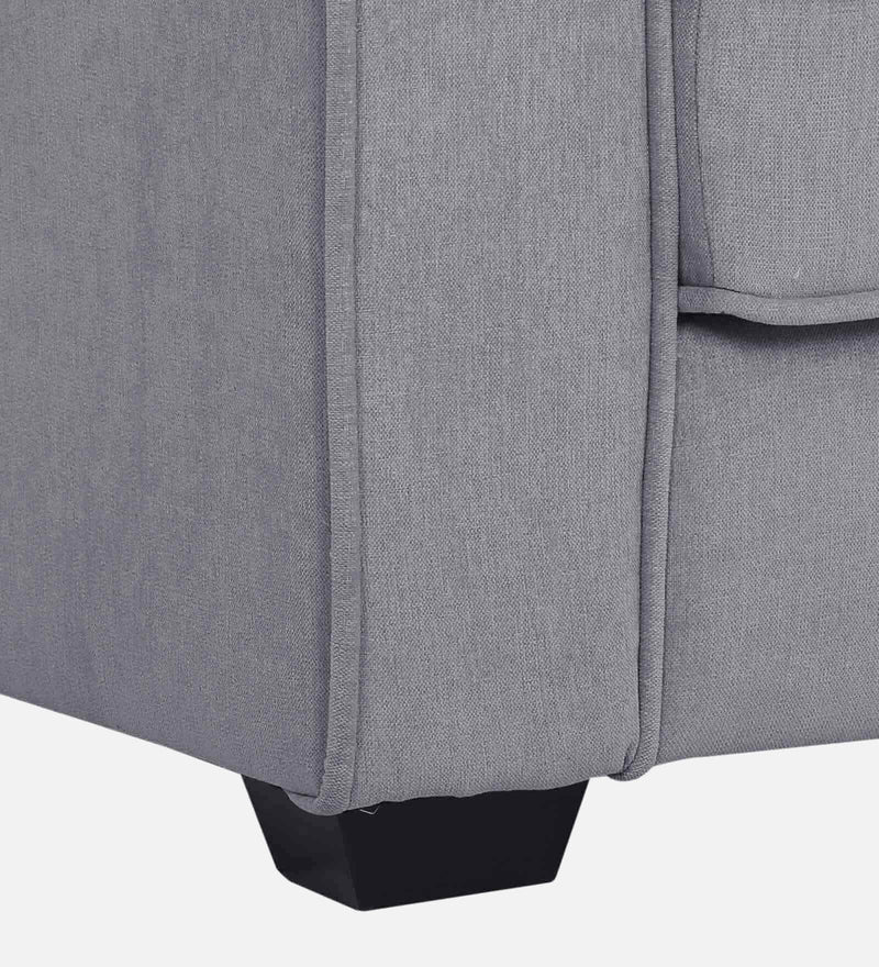 Hugo Fabric 1 Seater Sofa In Ash Grey Colour