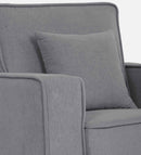 Hugo Fabric 1 Seater Sofa In Ash Grey Colour