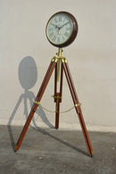 HANDYFINER Wooden Tripod Stand 64 inches with Watch for Home Decoration