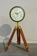 HANDYFINER Wooden Tripod Stand 64 inches with Watch for Home Decoration