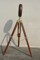 HANDYFINER Wooden Tripod Stand 64 inches with Watch for Home Decoration