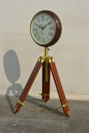 HANDYFINER Wooden Tripod Stand 64 inches with Watch for Home Decoration