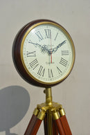 HANDYFINER Wooden Tripod Stand 64 inches with Watch for Home Decoration