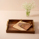 HANDYFINER SERVING TRAY AND TISSUE HOLDER COMBO II FOOD GRADE II WATER RESISTANT