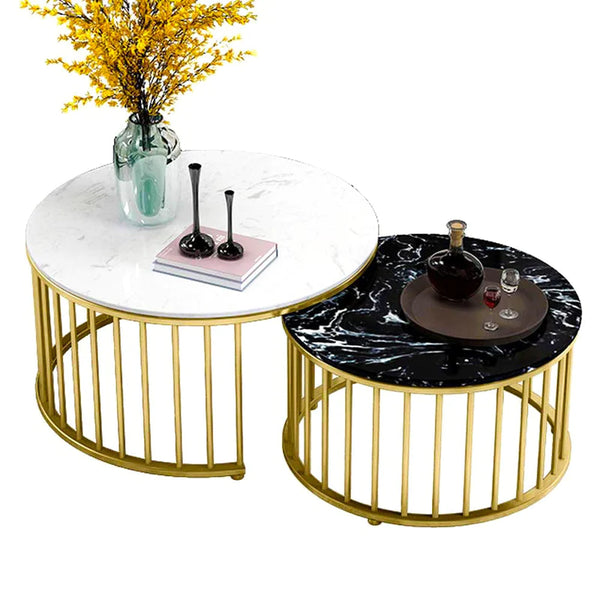 Caged Golden Table Set of 2