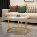 Lobbey Tethered Metallic Table (Set of 2)