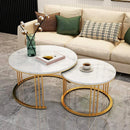 Lobbey Tethered Metallic Table (Set of 2)