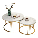 Lobbey Tethered Metallic Table (Set of 2)