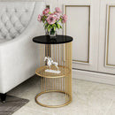 Designer Golden Half Caged Coffee Table
