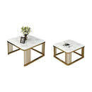 Square Tethered Metallic Table